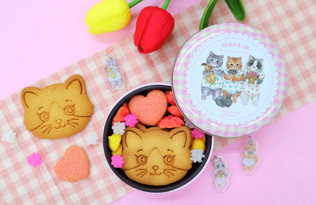 NEKO LABの人気商品「こねこクッキー缶」がリニューアル。やさしいチェック柄の新デザインで8月4日より販売開始