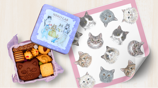 【NEKO LAB】福島「エスパル福島」に期間限定出店！お盆の帰省土産や、夏ギフトに人気の猫モチーフクッキー缶や雑貨が集結。