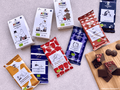 ムーミン80周年に、みんなで楽しめるオーガニックチョコレートが北欧から日本上陸！11月よりオンラインショップや百貨店で発売開始。