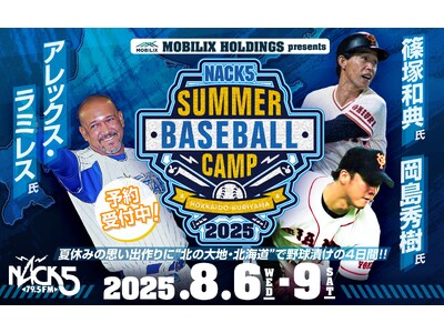 MOBILIX HOLDINGS presents NACK5 サマーベースボールキャンプ2025開催決...