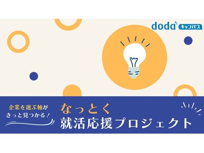 他人軸から「自分軸」の就活へ dodaキャンパス「なっとく就活応援プロジェクト」を開催