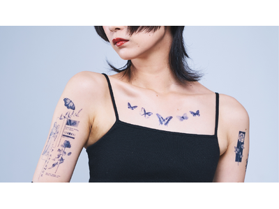 “身にまとうアート”を提案するタトゥーシールブランド「Ink.Muse」が、ラフォーレ原宿『愛と狂気のマーケット』に出品