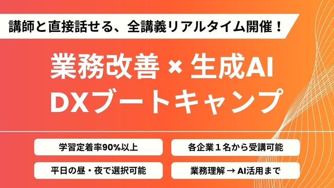 東京都「スタートアップを活用したリスキリングによる中小企業デジタル化支援事業のリスキリング講座を提供するスタートアップ企業として採択｜株式会社アウトバーンが3講座提供（生成AI・RPA・Python）