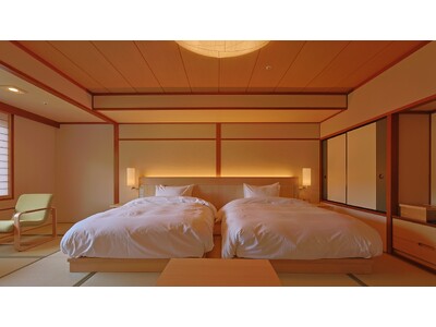 【創業60周年】島根・玉造温泉の老舗旅館「ホテル玉泉」がインバウンド需要を見据え、大規模リニューアル。”畳にベッド”の客室76室＆“整いデッキ”付き大浴場へ刷新。2025年7月19日より新客室販売開始