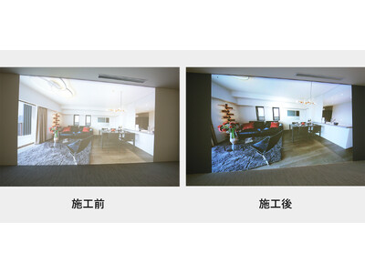 不動産プレゼンの体験価値を“壁”から変える。Brillia Gallery新宿の没入型ショールームにプロジェクター用塗料「Immersive Magic Wall」導入