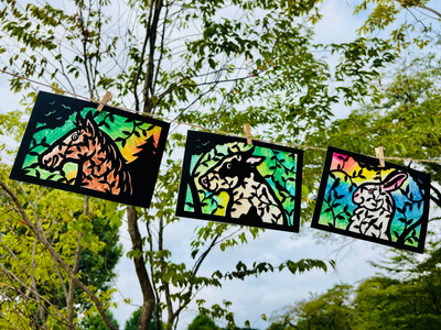【那須千本松牧場】切り絵作家・早川鉄兵氏の繊細な切り絵×「キットパス」がコラボ！新体験型アート『光の透かし絵』が10月1日(木)よりスタート