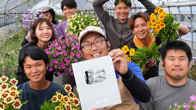 人口最小県・鳥取から快挙！花農家としてYouTube登録者数10万人を初突破！