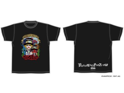 HYDEとオラゴンをモチーフにしたオリジナルデザインの「HYDE × XFLAG」コラボレーションTシャツを会場で販売！