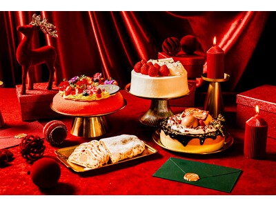 新作は5つのフレーバーの「アイスクリームケーキ」と大人でリッチな味わいの「真っ赤なリースのケーキ」クリスマスケーキコレクション2026｜沖縄・ラグナガーデンホテル