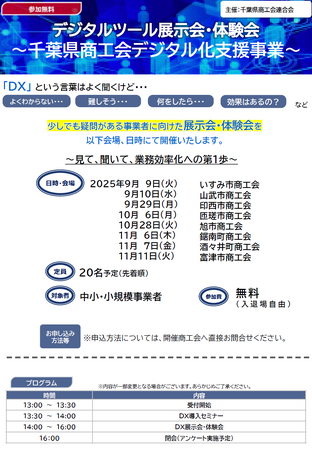 令和7年度「デジタルツール展示会・体験会事業」を開催。２日で延べ６０名を超える事業者等が参加