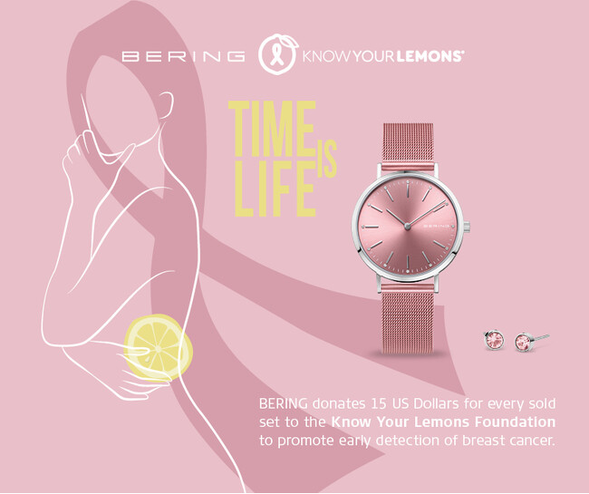乳がんの早期発見を促進し、命を救う社会貢献ウォッチ【TIME IS LIFE】発売のメイン画像