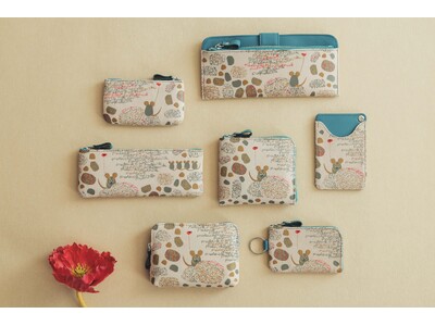 レオ・レオニ『フレデリック』×伝統工芸品「甲州印伝」創業1582年の印傳屋が描いた「絵本作品コレクション」第2弾。愛らしい後ろ姿もポイント！「財布」「ポーチ」「ペンケース」など全7種類。