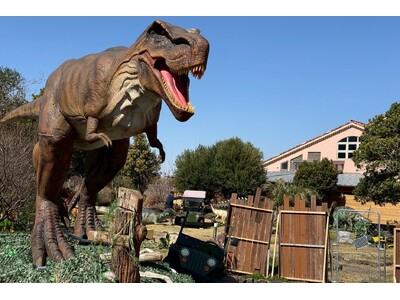 長井海の手公園ソレイユの丘に恐竜体験イベント、「恐竜島」登場！｜提供　株式会社ワン・ステップ
