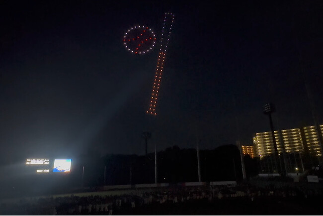 VISIONOID、中学生硬式野球「ポニーリーグ」全国大会の開会式で初のドローンショーを開催