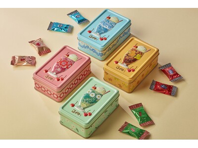 ご好評につき阪急うめだ本店バレンタイン催事での再販が決定！はじけるキャンディチョコレート。×アデリアレトロアソートメントミニ缶4種を阪急うめだ本店バレンタイン催事会場にて発売