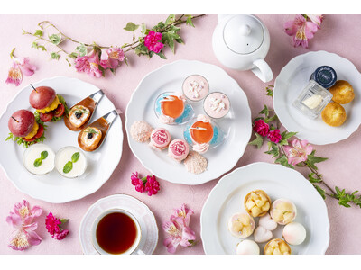 CanCam Night Poolとコラボレーションした「Peach Afternoon Tea‐Collaboration with CanCam Night Pool‐」を販売 東京プリンスホテル