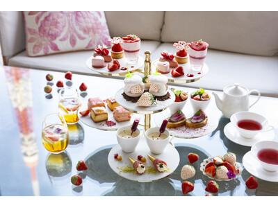 寒い季節にときめく、白いちご“淡雪”と“あまおう”を贅沢に味わう「Strawberry Afternoon Tea」を販売【ザ・プリンス パークタワー東京】