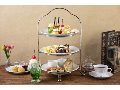 昭和喫茶の世界観を楽しむレトロかわいいメニューが広がる「レトロモダンアフタヌーンティー」を販売【東京プリ...