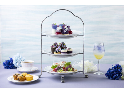 梅雨の季節を優雅に彩る明るく華やかな「窓辺の紫陽花アフタヌーンティー」【東京プリンスホテル】