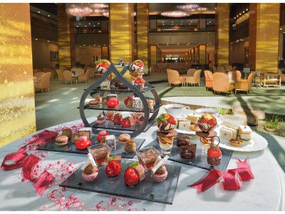 【リーガロイヤルホテル（大阪）】きらびやかなジュエリーをイメージした、いちごとチョコレートのアフタヌーンティー「いちごアフタヌーンティー第1弾 “Chocolat et Fraise”」