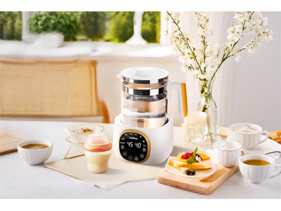 育児を支えるFeeKaa多機能調乳ポット(FK-BB-022)72時間保温と1℃ずつ温度調節が可能で、調...