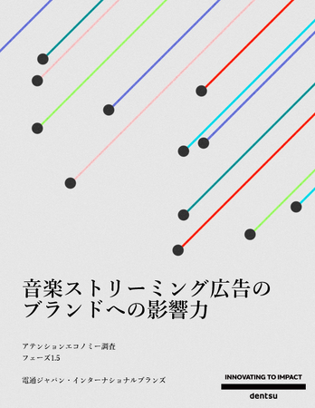 電通ジャパン・インターナショナルブランズ、音楽ストリーミング広告におけるアテンションの可能性を探る、調査レポートを発表