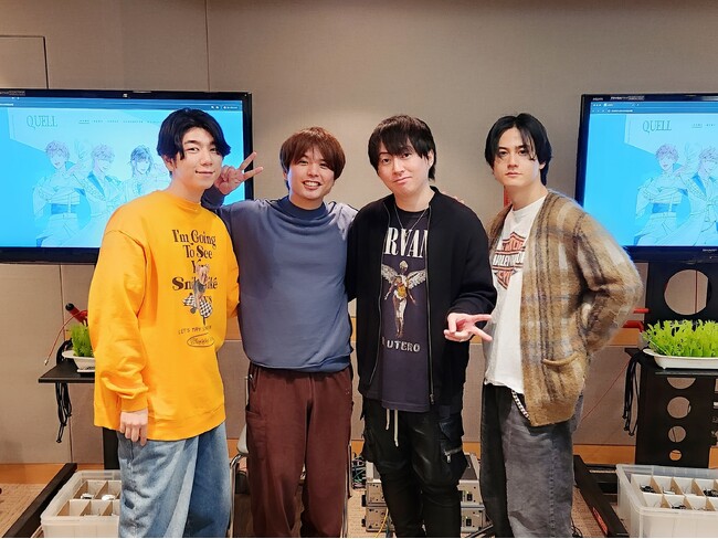 ツキプロに所属するユニット『QUELL』よりドラマCD「時を越えて」出演、武内駿輔さん・西山宏太朗さん・仲村宗悟さん・野上 翔さんの収録後インタビューが到着！