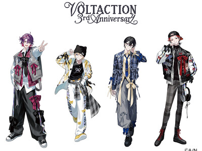 「にじさんじ」所属VTuberユニット・VOLTACTIONのデビュー3周年を記念して、全国アニメイト店舗では7月26日からフェアを開催！あわせて、撮りおろしビジュアルを使用したグッズも販売!!