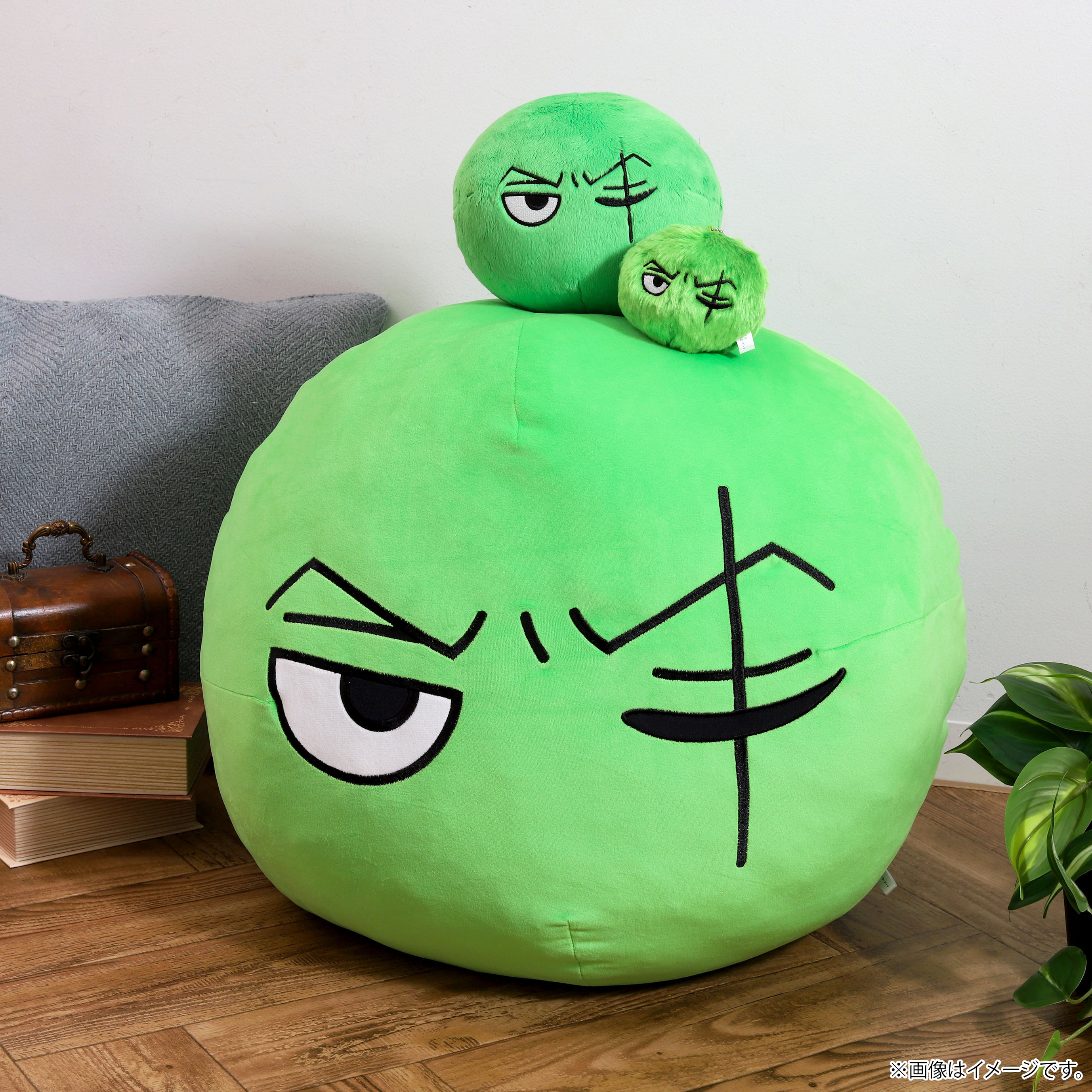 【麦わらストア】「ゾロのまりも」がなんとBIGクッション、キーホルダーになって新登場！