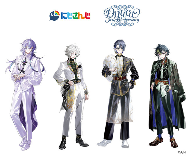 プレスリリース「「にじさんじ」所属VTuberユニット・Dyticaのデビュー3周年記念フェアが、全国アニメイトで4月24日から開催！　撮りおろしビジュアルを使用した商品の販売や、グラッテコラボの実施も!!」のイメージ画像