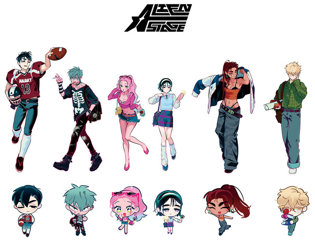 『ALIEN STAGE』から、描き下ろしイラストのグッズが、アニメイトで6月27日発売！　さらに、フェアやサイン会も開催!!