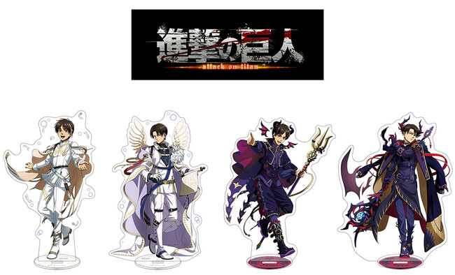 TVアニメ『進撃の巨人』より、エレンとリヴァイが天使と悪魔姿になった