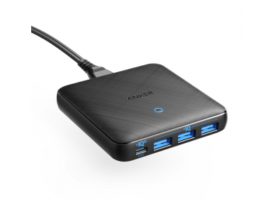 【Anker】約1.8cmの薄さながら最大65W出力を実現した卓上式USB急速充電器！ 「Anker PowerPort Atom lll Slim（Four Ports）」を販売開始