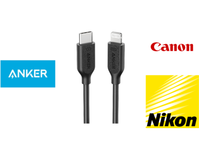 【Anker】世界初！iPhoneへの有線接続で高速データ転送が可能に「Anker 514 Lightning to USB-C Accessory Cable（0.9m, for Camera）」