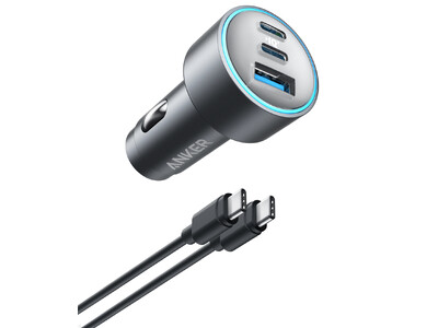 【Anker】Ankerのカーチャージャー史上、最高出力！3ポート搭載の「Anker 535 Car Charger（67W）with USB-C & USB-C ケーブル」