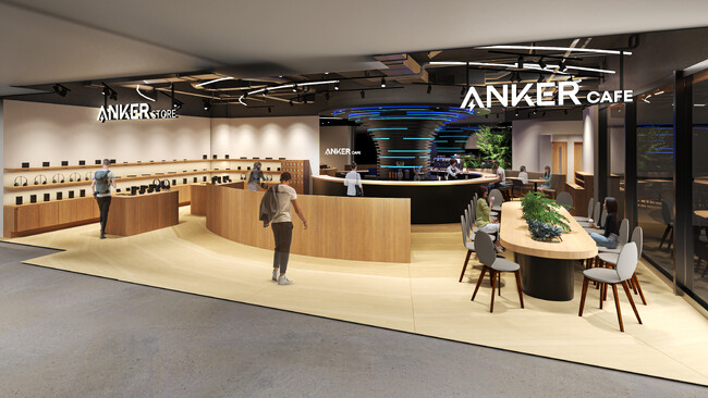 【アンカー・ストア】Anker 初となるカフェ事業に参入！店内全席で急速充電が可能な直営店「Anker Store & Cafe」の1号店を汐留にオープンのメイン画像