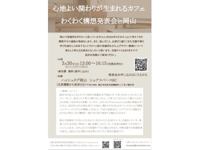 【発表会】心地よい関わりが生まれるカフェわくわく構想発表会in岡山