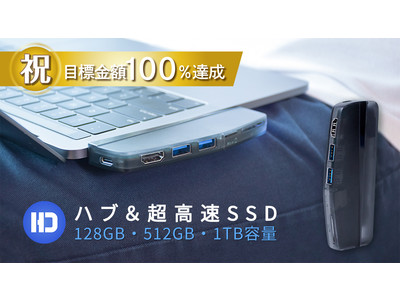 【国内"初”正規販売決定】5種6ポートのハブ機能を搭載した大容量外付けSSD