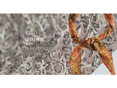 TBMが運営するECサイト「ZAIMA」、着られなくなった着物をアップサイクルしたファッション小物「cravatta by renacnatta」の販売を開始