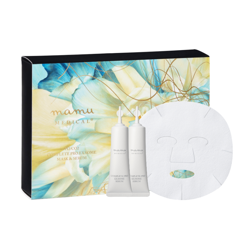 【貼る美顔器】mamu MEDICAL(R)より新製品発売！水素×炭酸ガスの同時発生型フェイスマスク「mamu MEDICAL(R) コンプリートプロEXソーム」