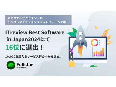 クラウドサーカスのCSMツール『Fullstar』、「ITreview Best Software in Japan2024」にて10,000を超えるサービス群から16位に選出！