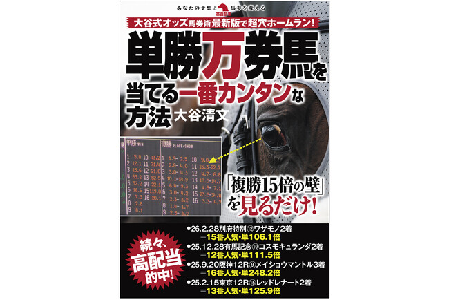 単勝万馬券級の馬から買える馬券術が存在した！超穴馬を見抜くカギ