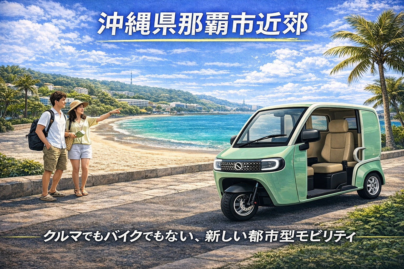 【沖縄初上陸！移動の”第3の選択肢”リゾートモビリティ】観光にも生活にも。都市…