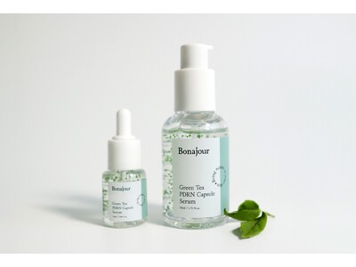ボナジュール、超低分子ヴィーガンPDRN配合「グリーンティーPDRNカプセルセラム」新発売