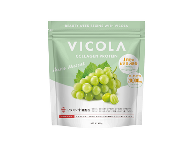 プロテインが苦手な人のためのプロテイン｜VICOLAから爽やかな果汁感のシャインマスカット風味が新登場！12/4より楽天市場で販売開始