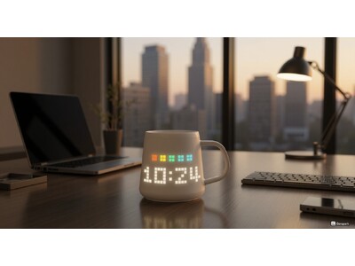 【世界初】誰もが使うマグカップが華やかにデスクを格上げ！驚きの