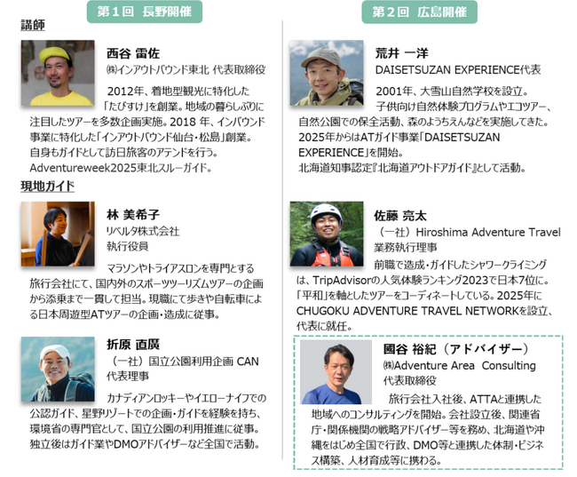2025年度アドベンチャートラベル国内ネットワーキング事業参加者募集のお知らせ（締切：10/8）