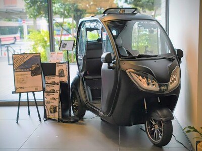 【蔦屋家電＋で展示開始！】大阪発の電動3輪モビリティ『e-NEO』次世代の都市型EVライフを体験！