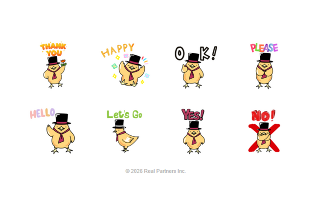 ブランドキャラクター「ひよこ男爵」、LINEスタンプを配信開始