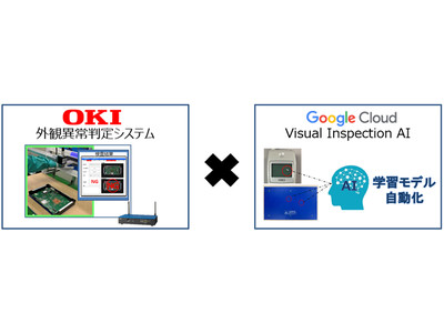 OKI、「外観異常判定システム」にGoogle Cloud(TM)の品質検証ソリューションを組み合わせ、「自動判定モデル作成機能」を追加